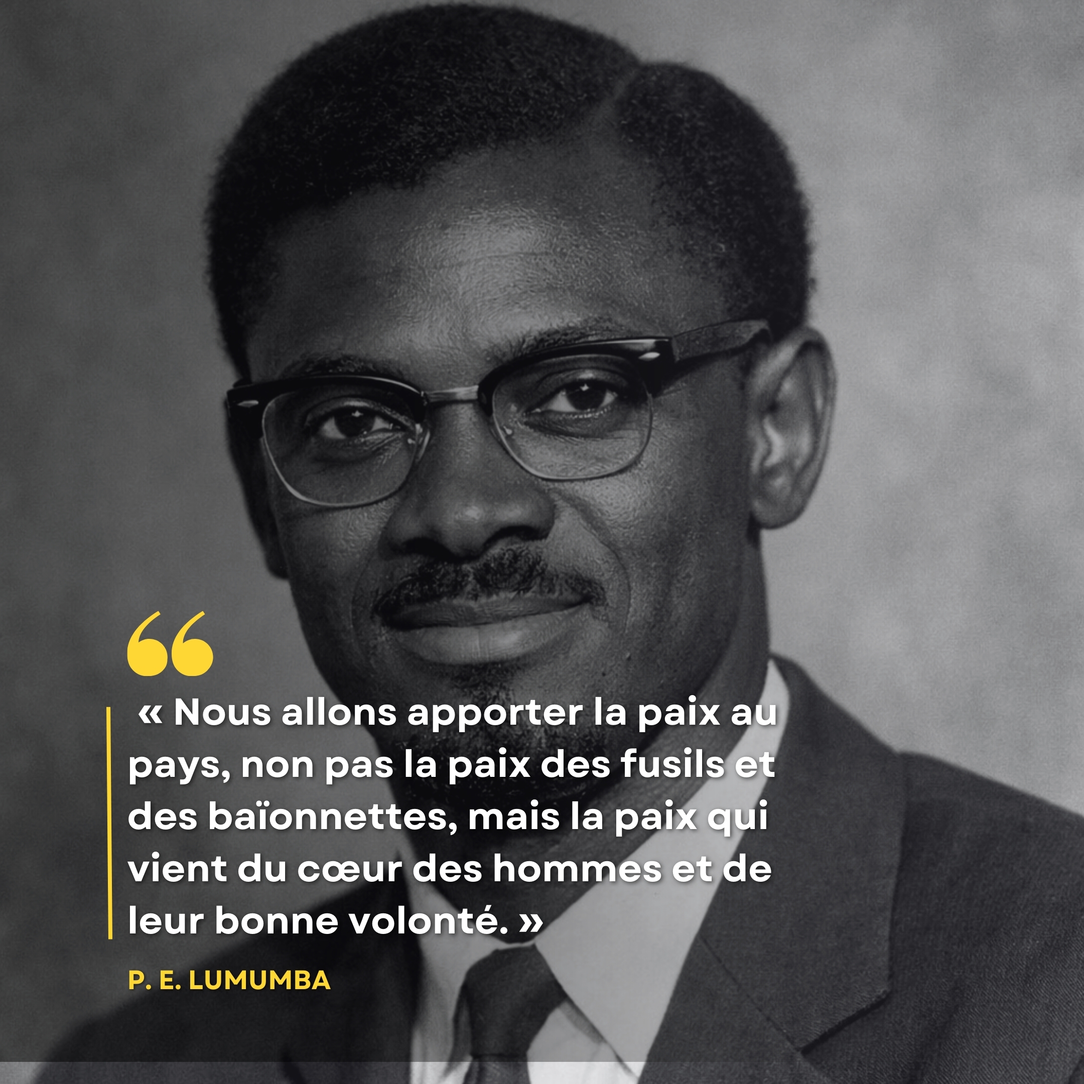En ce jour de commémoration, les mots de Lumumba résonnent avec une force intacte